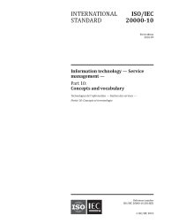 ISO/IEC 20000-10:2018