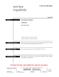 UNE-EN ISO 8612:2010