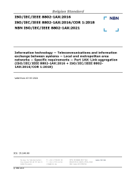 NBN ISO/IEC/IEEE 8802-1AX:2021