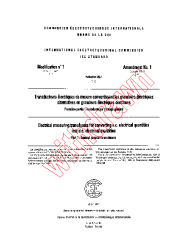 IEC 60688-1:1980/AMD1:1982