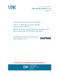 UNE-EN IEC 60695-2-13:2022