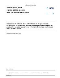 NBN EN ISO 18796-1:2020