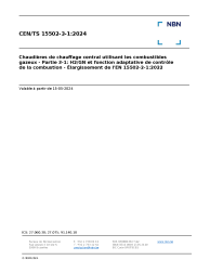 CEN/TS 15502-3-1:2024