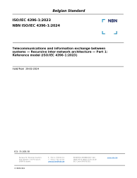 NBN ISO/IEC 4396-1:2024