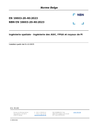 NBN EN 16603-20-40:2023