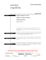 UNE-EN ISO 21534:2009