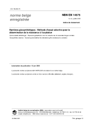NBN EN 14575:2005