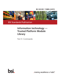 BS ISO/IEC 11889-3:2015