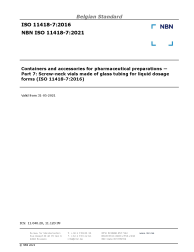 NBN ISO 11418-7:2021