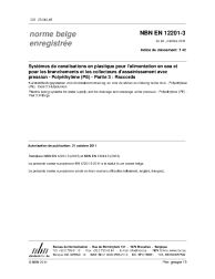 NBN EN 12201-3:2011