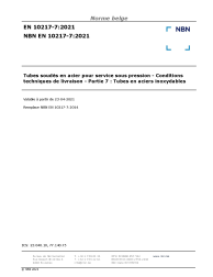 NBN EN 10217-7:2021