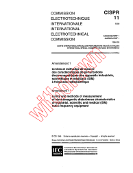 CISPR 11:1990/AMD1:1996