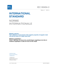 IEC 60404-3:1992+AMD1:2002 Consolidated