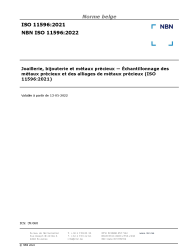 NBN ISO 11596:2022