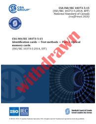 CSA ISO/IEC 10373-5:15 (R2020)