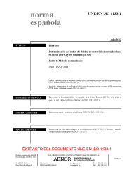 UNE-EN ISO 1133-1:2012
