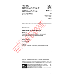 IEC 60118-2:1983/AMD1:1993