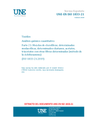 UNE-EN ISO 1833-21:2020