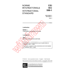 IEC 60598-1:1992/AMD1:1994