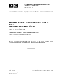 BS ISO/IEC 9075 1-4, 9-11, 13-14:2011
