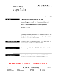 UNE-EN ISO 18113-1:2012