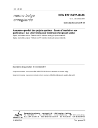 NBN EN 16602-70-06:2014