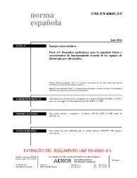 UNE-EN 60601-2-5:2016