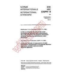 CISPR 14:1985/AMD3:1990