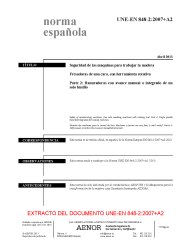 UNE-EN 848-2:2007+A2:2013