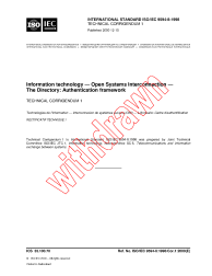 ISO/IEC 9594-8:1998/COR1:2000