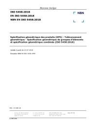 NBN EN ISO 5458:2018