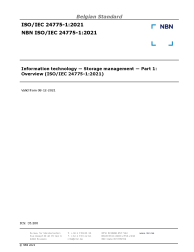 NBN ISO/IEC 24775-1:2021