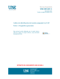 UNE-HD 603-1:2007