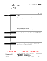 UNE-CEN/TR 15135:2006 IN