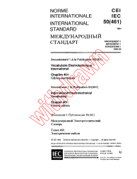 IEC 60050-461:1984/AMD1:1993