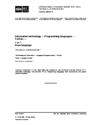 ISO/IEC 1539-1:2004/COR1:2006