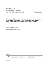 NBN EN ISO 22007-2:2015