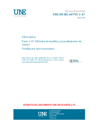 UNE-EN IEC 60793-1-47:2018
