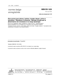 NBN EN 1629:2011