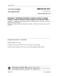 NBN EN ISO 2247:2003