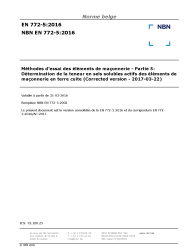 NBN EN 772-5:2016