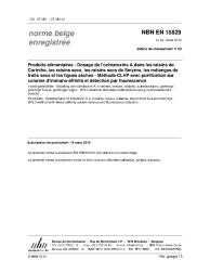 NBN EN 15829:2010