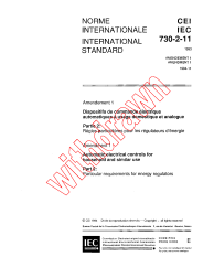 IEC 60730-2-11:1993/AMD1:1994