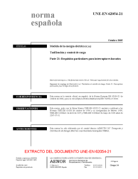 UNE-EN 62054-21:2005