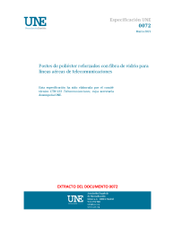 ESPECIFICACION UNE 0072:2021