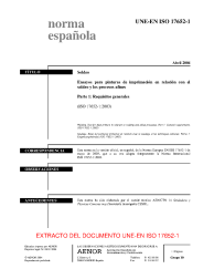 UNE-EN ISO 17652-1:2004 (R2008)
