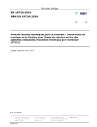 NBN EN 16724:2016