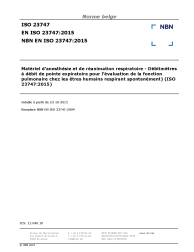 NBN EN ISO 23747:2015