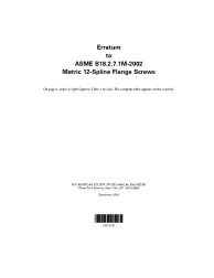 ASME B18.2.7.1M-2002 - ERR