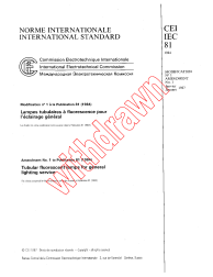 IEC 60081:1984/AMD1:1987